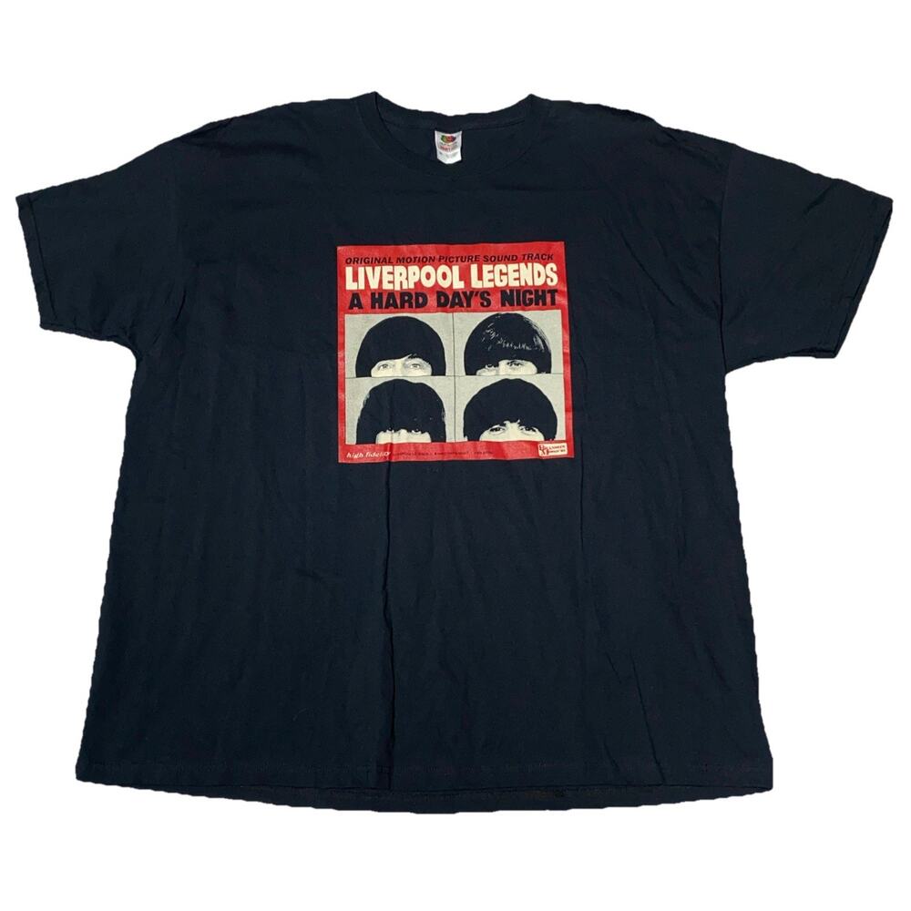 VTG The Beatles LIVERPOOL LEGENDS A Hard Day's Night Soundtrack T-Shirt Size 3XL